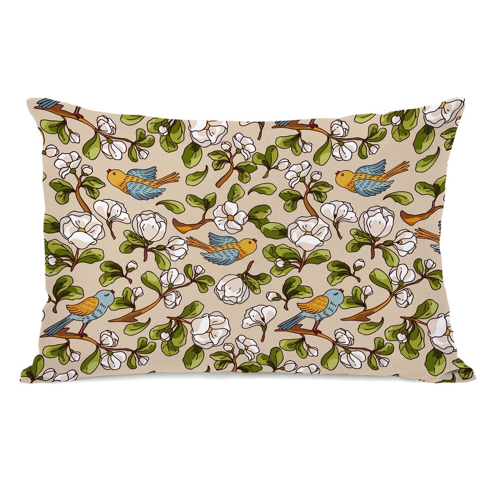 Size: 26X26X6 - TELAVC8160OP26 Pink/Grey/Green/Ivory KAVKA Designs Love Birds Indoor-Outdoor Pillow, - TRADITIONS Collection Size: 26X26X6 - TELAVC8160OP26 Pink/Grey/Green/Ivory KAVKA Designs Love Birds Indoor-Outdoor Pillow, - TRADITIONS Collection